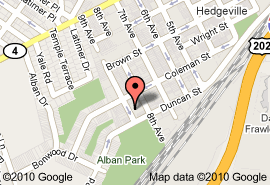 Map to 318 8th Ave Wilmington, DE 19805
